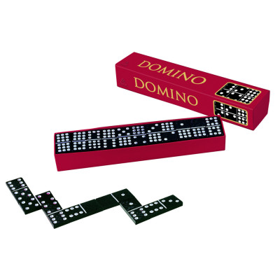 Domino s puntíky, 55 kamenů - dřevěné