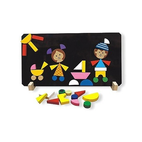 Magnetické puzzle Děti - dřevěné