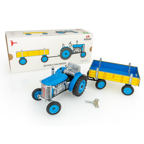 KOVAP Traktor Zetor s valníkem - modrý